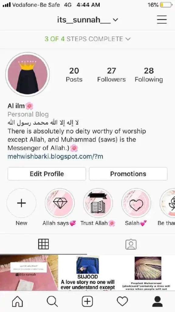 instagram bio for muslim girl